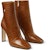 (Women) Jimmy Choo Minori 100 Ankle Boots 'Embossed Leather Brown' MINORI100CCL