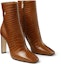 Lookbook (Women) Jimmy Choo Minori 100 Ankle Boots 'Embossed Leather Brown' MINORI100CCL
