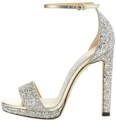(W) ジミーチュウ ミスティ120 ハイヒールサンダル ''シルバーグリッターファブリック'' MISTY120CGF Buy (W) ジミーチュウ ミスティ120 ハイヒールサンダル ''シルバーグリッターファブリック'' MISTY120CGF