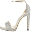 Buy (W) ジミーチュウ ミスティ120 ハイヒールサンダル ''シルバーグリッターファブリック'' MISTY120CGF