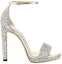 Order (W) ジミーチュウ ミスティ120 ハイヒールサンダル ''シルバーグリッターファブリック'' MISTY120CGF
