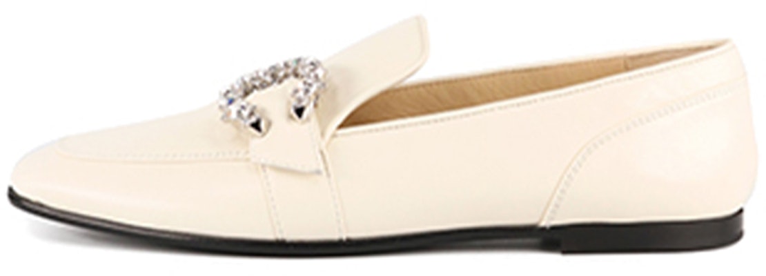 (Women) Jimmy Choo Moccasin 'White Gemstone' MANIFLATAYULATTE Buy (Women) Jimmy Choo Moccasin 'White Gemstone' MANIFLATAYULATTE