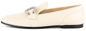 Buy (Women) Jimmy Choo Moccasin 'White Gemstone' MANIFLATAYULATTE