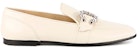 (Women) Jimmy Choo Moccasin 'White Gemstone' MANIFLATAYULATTE