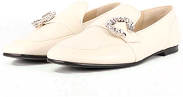 (Women) Jimmy Choo Moccasin 'White Gemstone' MANIFLATAYULATTE Lookbook (Women) Jimmy Choo Moccasin 'White Gemstone' MANIFLATAYULATTE