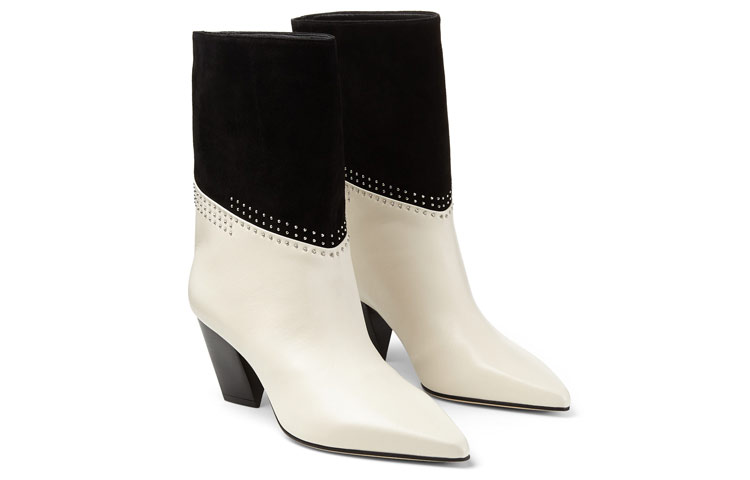 (W) Jimmy Choo Nappa Leather Cowboy Boot 'Black' 圖 3