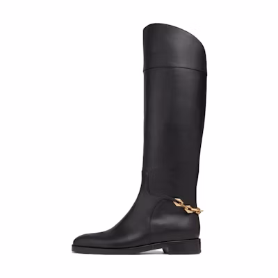 (W) Jimmy Choo Nell KB High-Top Boots 'Black CMFT Fashion'