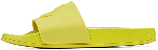 (Women) Jimmy Choo Port/F Monogram Lime Green Slide Sandals PORTFJCB Lime Green (Women) Jimmy Choo Port/F Monogram Lime Green Slide Sandals PORTFJCB Lime Green