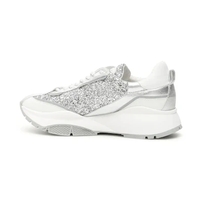 (W) Jimmy Choo Raine 'Silver Glitter'