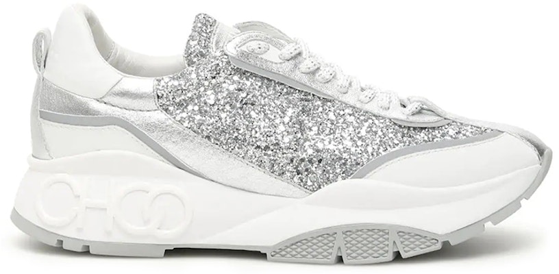(Women) Jimmy Choo Raine 'Silver Glitter' RAINE-CGC-SILVER-MIX Order (Women) Jimmy Choo Raine 'Silver Glitter' RAINE-CGC-SILVER-MIX