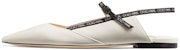 (Women) Jimmy Choo Ree Flat 'Milk White Patent Leather' REEFLATJWR
