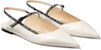 (Women) Jimmy Choo Ree Flat 'Milk White Patent Leather' REEFLATJWR