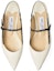 Shop (Women) Jimmy Choo Ree Flat 'Milk White Patent Leather' REEFLATJWR