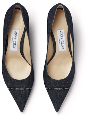 (Women) Jimmy Choo Rene 65 High Heels 'Denim Blue' RENE65DNW Lookbook (Women) Jimmy Choo Rene 65 High Heels 'Denim Blue' RENE65DNW