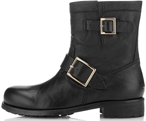 (Women) Jimmy Choo Riding Boots 'Black Biker Leather' YOUTHBKU010003 Buy (Women) Jimmy Choo Riding Boots 'Black Biker Leather' YOUTHBKU010003