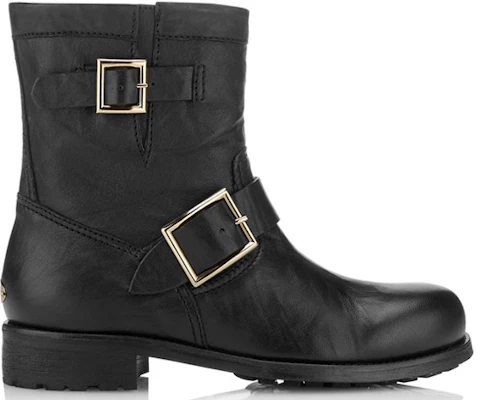 (W) ジミー・チュー ライディングブーツ ''ブラックバイカーレザー'' YOUTHBKU010003 Order (W) ジミー・チュー ライディングブーツ ''ブラックバイカーレザー'' YOUTHBKU010003