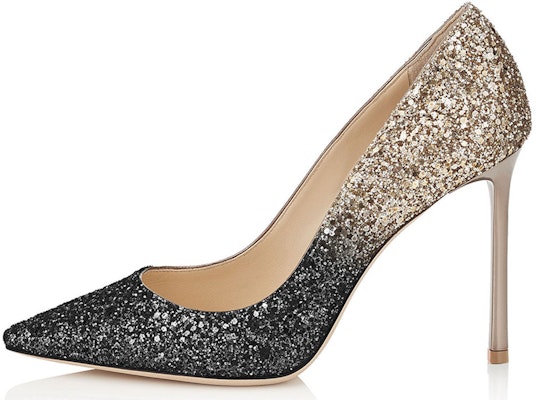 (Women) Jimmy Choo Romy 100 'Black Gold' ROMY100CGD-BLACKNUDE Buy (Women) Jimmy Choo Romy 100 'Black Gold' ROMY100CGD-BLACKNUDE