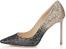 (Women) Jimmy Choo Romy 100 'Black Gold' ROMY100CGD-BLACKNUDE (Women) Jimmy Choo Romy 100 'Black Gold' ROMY100CGD-BLACKNUDE