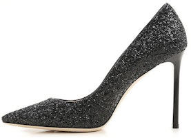 (Women) Jimmy Choo Romy 100 'Black Sequin' ROMY100CGF-BLACK (Women) Jimmy Choo Romy 100 'Black Sequin' ROMY100CGF-BLACK