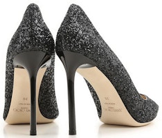 (W) Jimmy Choo Romy 100 ''Hitam Sequin'' ROMY100CGF-BLACK Shop (W) Jimmy Choo Romy 100 ''Hitam Sequin'' ROMY100CGF-BLACK