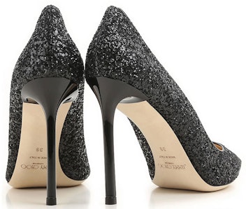 (W) ジミー チュウ ロミー 100 ''ブラック スパンコール'' ROMY100CGF-BLACK Shop (W) ジミー チュウ ロミー 100 ''ブラック スパンコール'' ROMY100CGF-BLACK