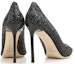 Shop (Women) Jimmy Choo Romy 100 'Black Sequin' ROMY100CGF-BLACK