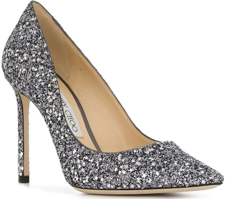 (W) Jimmy Choo Romy 100 'Star Glitter Plata' ROMY100ARG-GUNMETALMIX Order (W) Jimmy Choo Romy 100 'Star Glitter Plata' ROMY100ARG-GUNMETALMIX