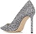(Women) Jimmy Choo Romy 100 'Star Glitter Silver' ROMY100ARG-GUNMETALMIX