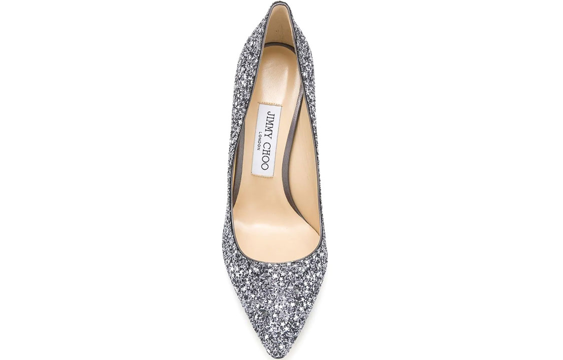 Shop (W) Jimmy Choo Romy 100 ''Star Glitter Perak'' ROMY100ARG-GUNMETALMIX