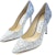 (Women) Jimmy Choo Romy 100 Heels 'Color Block' ROMY100BRESILVERDUSKBLUE