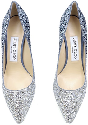 (Women) Jimmy Choo Romy 100 Heels 'Color Block' ROMY100BRESILVERDUSKBLUE Lookbook (Women) Jimmy Choo Romy 100 Heels 'Color Block' ROMY100BRESILVERDUSKBLUE