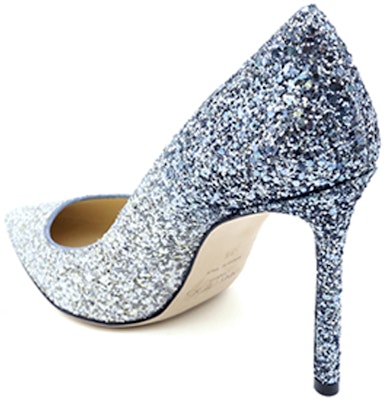 (Women) Jimmy Choo Romy 100 Heels 'Color Block' ROMY100BRESILVERDUSKBLUE Shop (Women) Jimmy Choo Romy 100 Heels 'Color Block' ROMY100BRESILVERDUSKBLUE