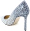 Shop (Women) Jimmy Choo Romy 100 Heels 'Color Block' ROMY100BRESILVERDUSKBLUE