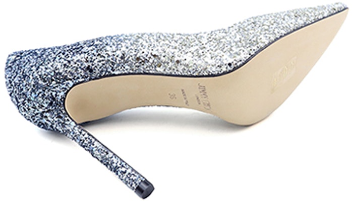 (Women) Jimmy Choo Romy 100 Heels 'Color Block' ROMY100BRESILVERDUSKBLUE Purchase (Women) Jimmy Choo Romy 100 Heels 'Color Block' ROMY100BRESILVERDUSKBLUE