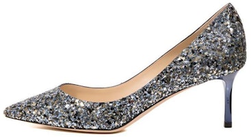 (Women) Jimmy Choo Romy 60 'Blue Pointed-Toe High Heels' ROMY60GFB (Women) Jimmy Choo Romy 60 'Blue Pointed-Toe High Heels' ROMY60GFB