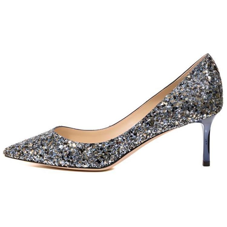 Buy (W) Jimmy Choo Romy 60 ''Heels Biru Lancip Tinggi'' ROMY60GFB