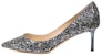 (Women) Jimmy Choo Romy 60 'Blue Pointed-Toe High Heels' ROMY60GFB