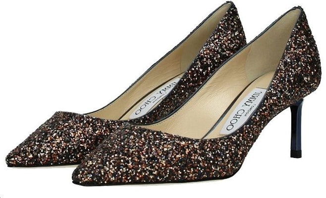 (Women) Jimmy Choo Romy 60 'Gold Black Glitter' ROMY60TGFAMETHYSTMIX Lookbook (Women) Jimmy Choo Romy 60 'Gold Black Glitter' ROMY60TGFAMETHYSTMIX