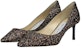 (Women) Jimmy Choo Romy 60 'Gold Black Glitter' ROMY60TGFAMETHYSTMIX