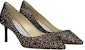 (Women) Jimmy Choo Romy 60 'Gold Black Glitter' ROMY60TGFAMETHYSTMIX