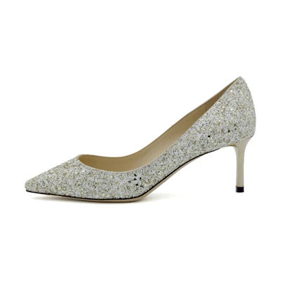 (W) Jimmy Choo Romy 60 'Silver'