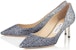 (Women) Jimmy Choo Romy 60 'Silver Blue' ROMY60CGD