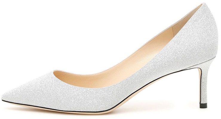 (Women) Jimmy Choo Romy 60 'Silver Glitter' ROMY60XGC Buy (Women) Jimmy Choo Romy 60 'Silver Glitter' ROMY60XGC