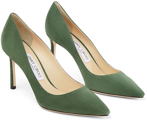 (W) Jimmy Choo Romy 85 'Cactus Green Suede' Zapatos de Tacón en Gamuza Verde Cactus ROMY85SUE Order (W) Jimmy Choo Romy 85 'Cactus Green Suede' Zapatos de Tacón en Gamuza Verde Cactus ROMY85SUE