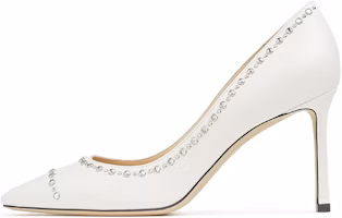 (Women) Jimmy Choo Romy 85 'Crystal Embellished White' ROMY85NXR0C7368 (Women) Jimmy Choo Romy 85 'Crystal Embellished White' ROMY85NXR0C7368