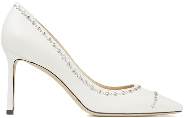 (Women) Jimmy Choo Romy 85 'Crystal Embellished White' ROMY85NXR0C7368 Order (Women) Jimmy Choo Romy 85 'Crystal Embellished White' ROMY85NXR0C7368