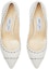 Shop (Women) Jimmy Choo Romy 85 'Crystal Embellished White' ROMY85NXR0C7368