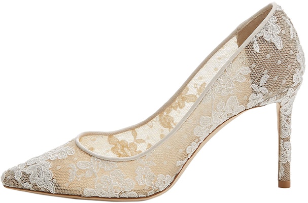 (Women) Jimmy Choo Romy 85 'Ivory Floral Lace' ROMY85ORE080002 Buy (Women) Jimmy Choo Romy 85 'Ivory Floral Lace' ROMY85ORE080002
