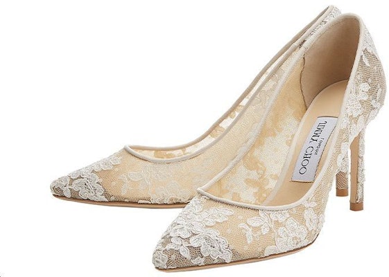 (Women) Jimmy Choo Romy 85 'Ivory Floral Lace' ROMY85ORE080002 Lookbook (Women) Jimmy Choo Romy 85 'Ivory Floral Lace' ROMY85ORE080002