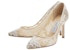 (Women) Jimmy Choo Romy 85 'Ivory Floral Lace' ROMY85ORE080002